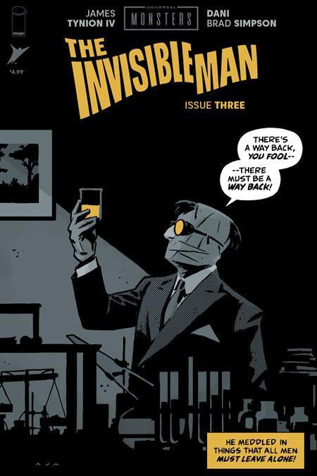 UNIVERSAL MONSTERS THE INVISIBLE MAN #3 CVR C INC 1:10 DAVID AJA PULP VAR (OF 4)