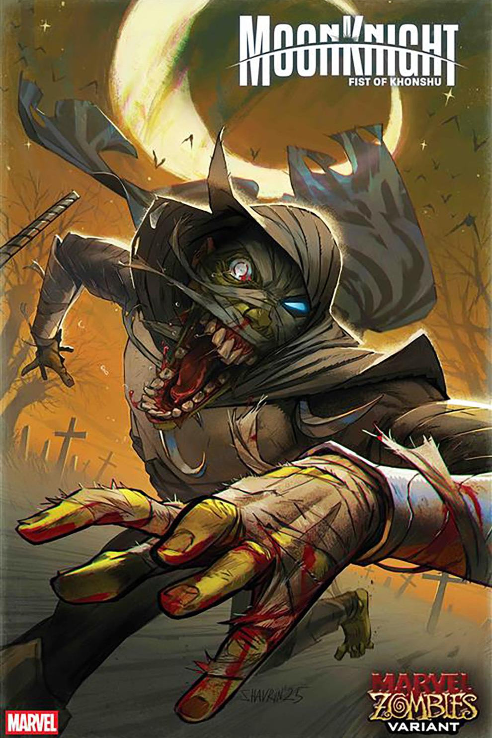 MOON KNIGHT FIST OF KHONSHU #13 IVAN SHAVRIN MARVEL ZOMBIES VAR CVR C