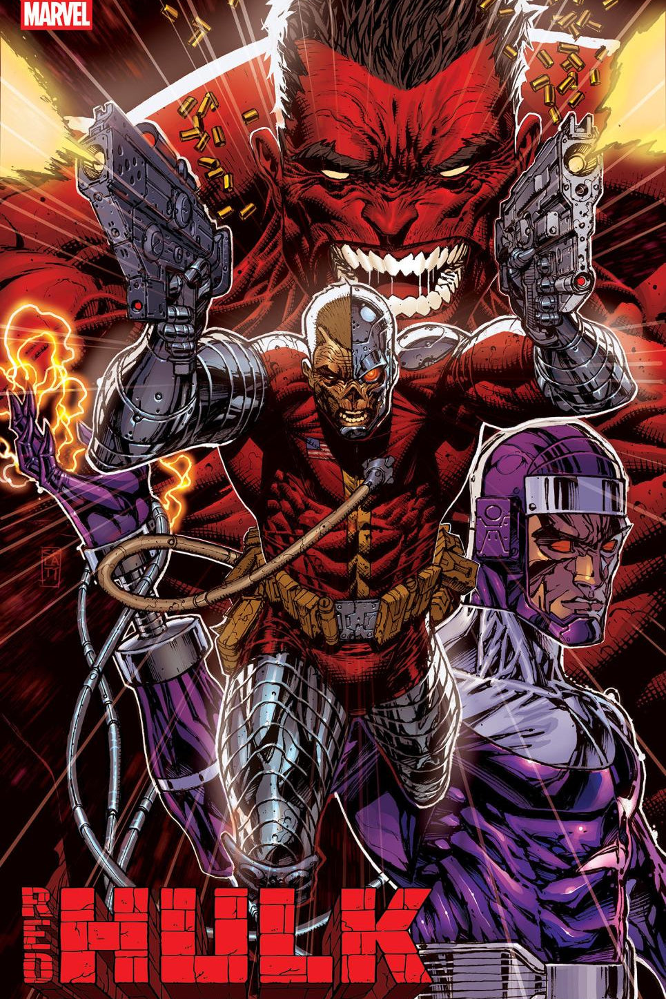 RED HULK #9 STEPHEN PLATT VAR DOOM CVR B