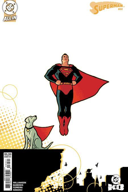 SUPERMAN #32 CVR B DAVID AJA CARD STOCK VAR DC K.O.
