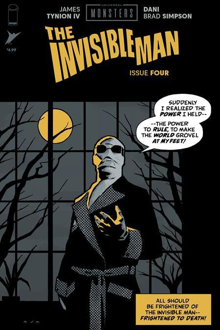 UNIVERSAL MONSTERS THE INVISIBLE MAN #4 CVR C INC 1:10 DAVID AJA PULP VAR (OF 4)