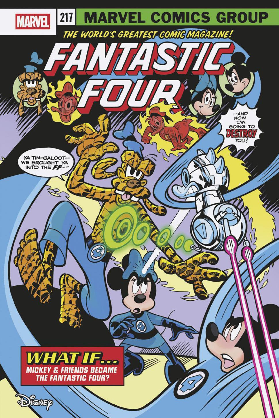 FANTASTIC FOUR #5 MARCO PALAZZI DISNEY WHAT IF FANTASTIC FOUR HOMAGE VAR CVR B