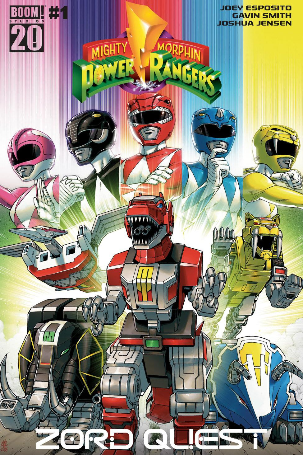 MIGHTY MORPHIN POWER RANGERS ZORD QUEST #1 B VAR DRESSED COLLER CVR B