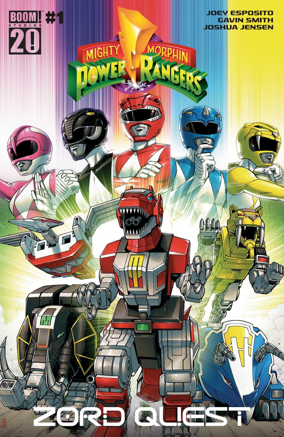 MIGHTY MORPHIN POWER RANGERS ZORD QUEST #1 B VAR DRESSED COLLER CVR B