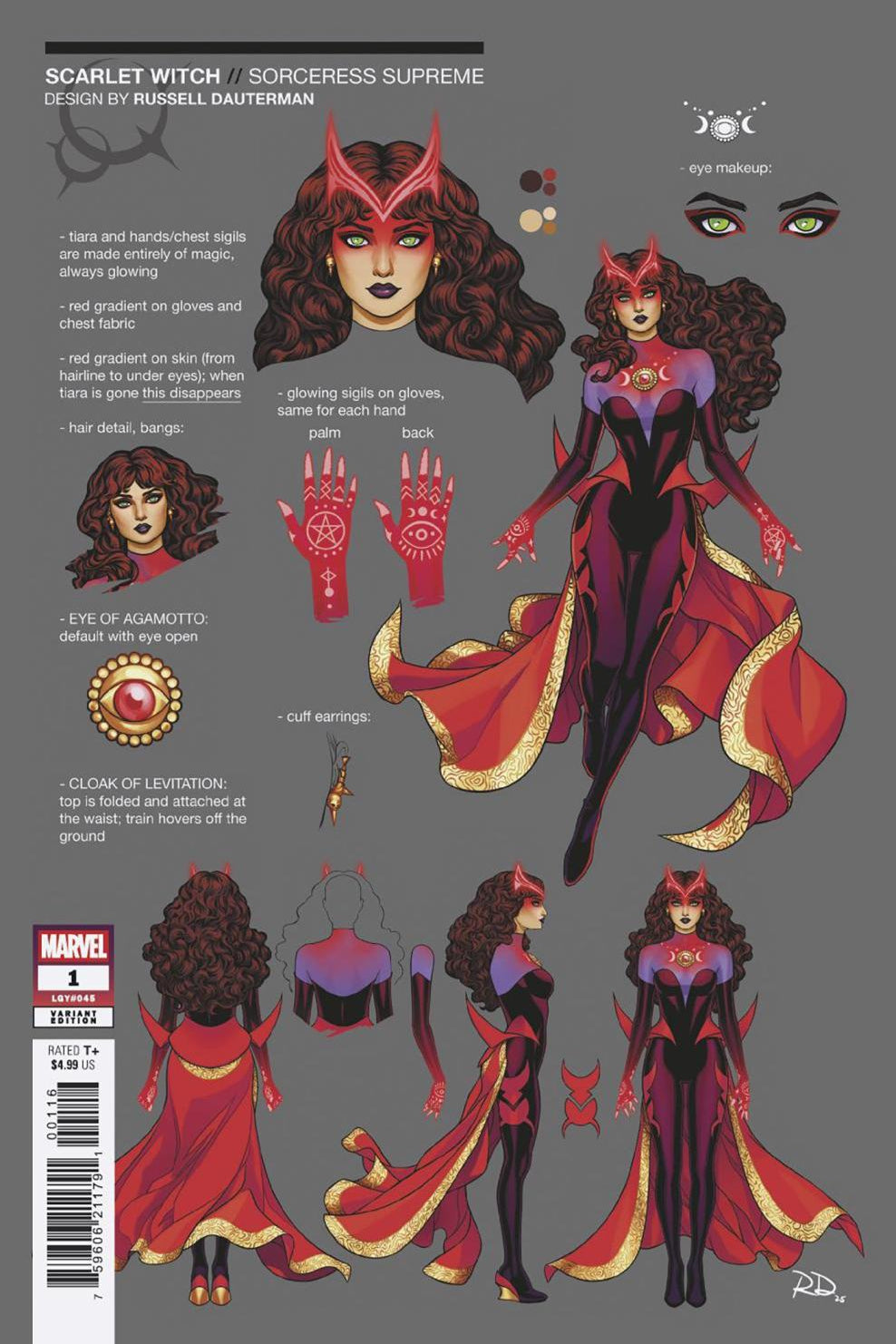 SORCERER SUPREME #1 RUSSELL DAUTERMAN DESIGN VAR 1:10 INCV