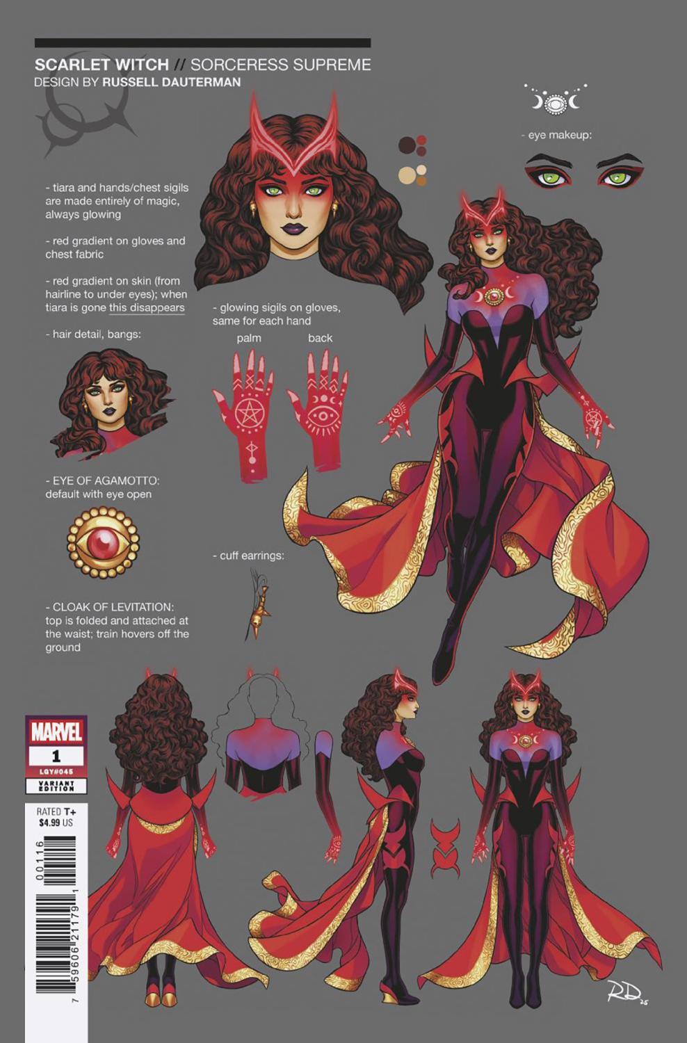 SORCERER SUPREME #1 RUSSELL DAUTERMAN DESIGN VAR 1:10 INCV