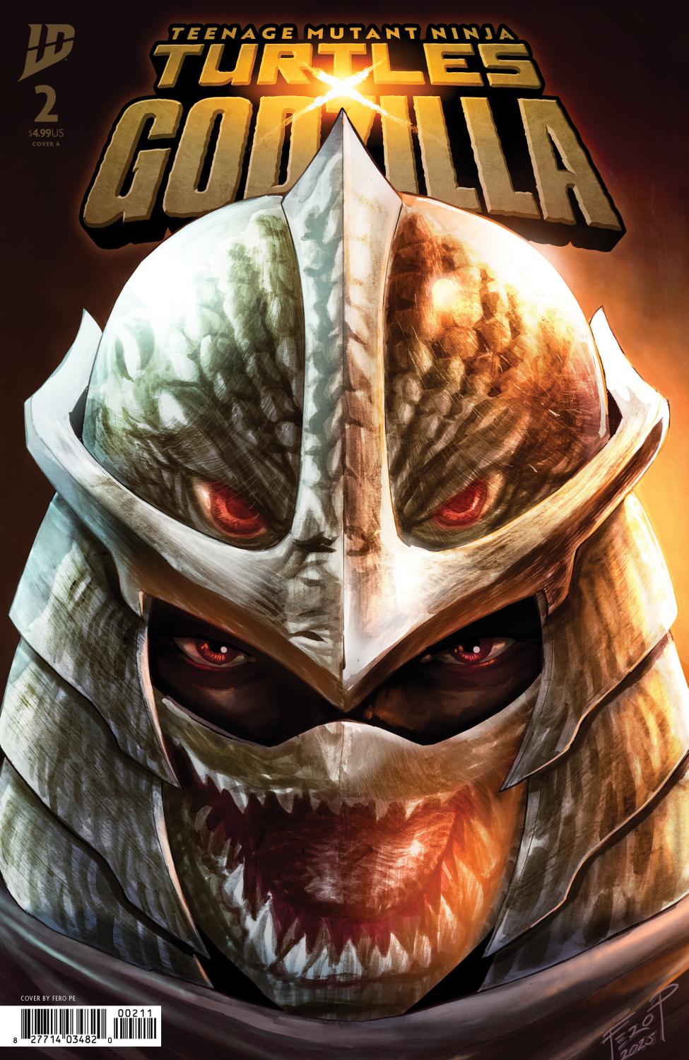 TEENAGE MUTANT NINJA TURTLES X GODZILLA #2 COVER A PE CVR A