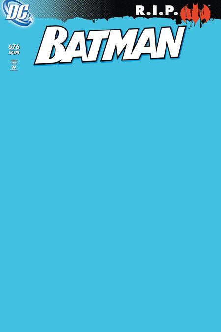 BATMAN #676 FACSIMILE EDITION CVR C BLANK CARD STOCK VAR