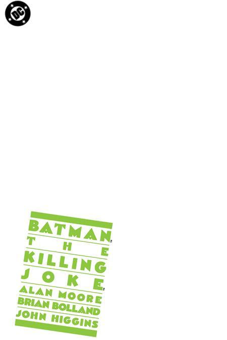 BATMAN THE KILLING JOKE #1 FACSIMILE EDITION CVR C BLANK CARD STOCK VAR