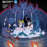 HARLEY QUINN X ELVIRA #4 CVR A AMANDA CONNER HOT TUB
