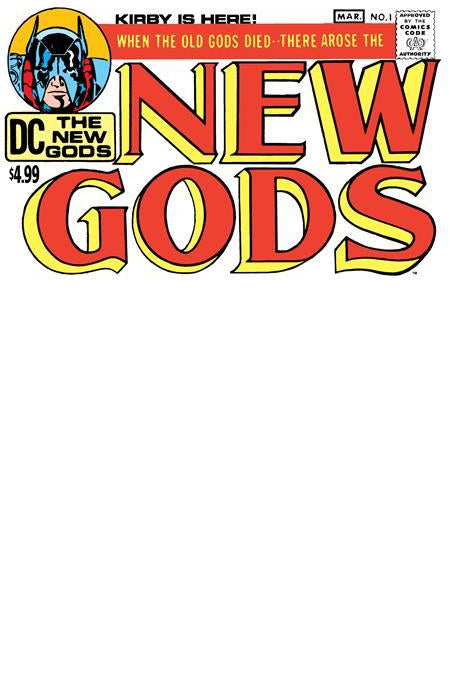 NEW GODS #1 FACSIMILE EDITION CVR C BLANK CARD STOCK VAR