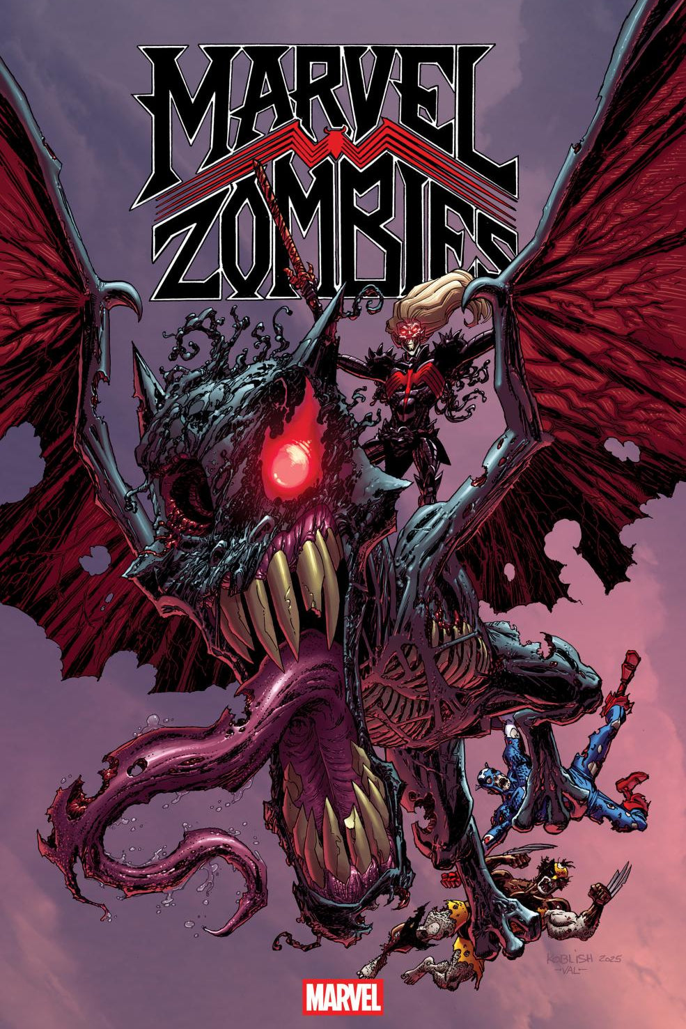 MARVEL ZOMBIES RED BAND #5 SCOTT KOBLISH RETRO ZOMBIE VAR POLYBAGGED CVR B