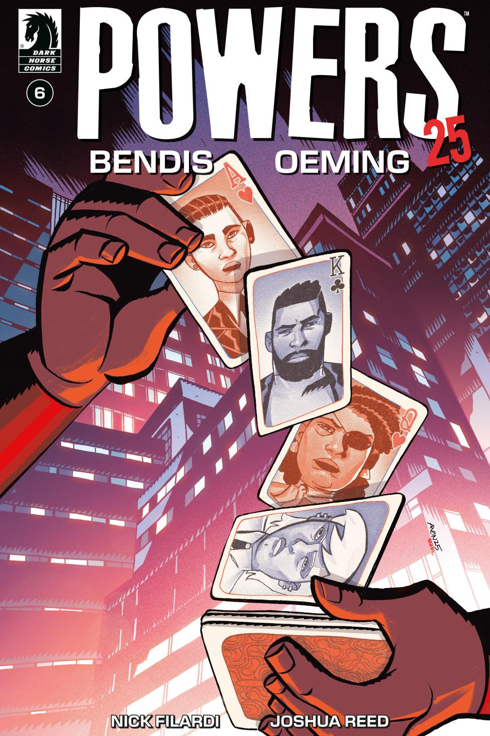 POWERS 25 #6 CVR A MICHAEL AVON OEMING