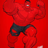 AVENGERS #35 DAVID NAKAYAMA COLOR BLOCK RED VAR CVR B