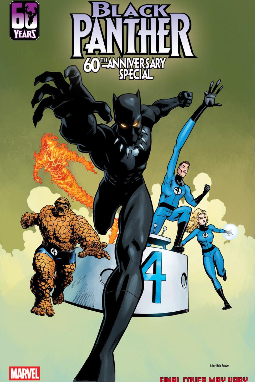 BLACK PANTHER 60TH ANNIVERSARY SPECIAL #1 MIKE HAWTHORNE 250TH HOMAGE VAR CVR B