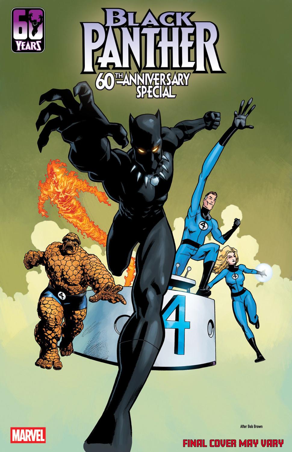 BLACK PANTHER 60TH ANNIVERSARY SPECIAL #1 MIKE HAWTHORNE 250TH HOMAGE VAR CVR B