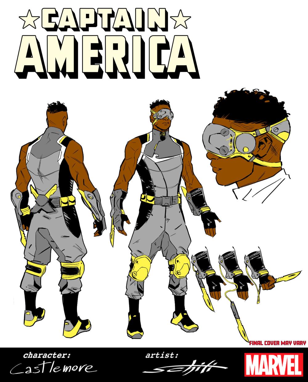 CAPTAIN AMERICA #7 VALERIO SCHITI DESIGN VAR 1:10 INCV