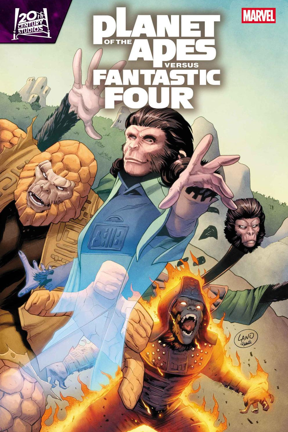PLANET OF THE APES VS FANTASTIC FOUR #2 CVR A