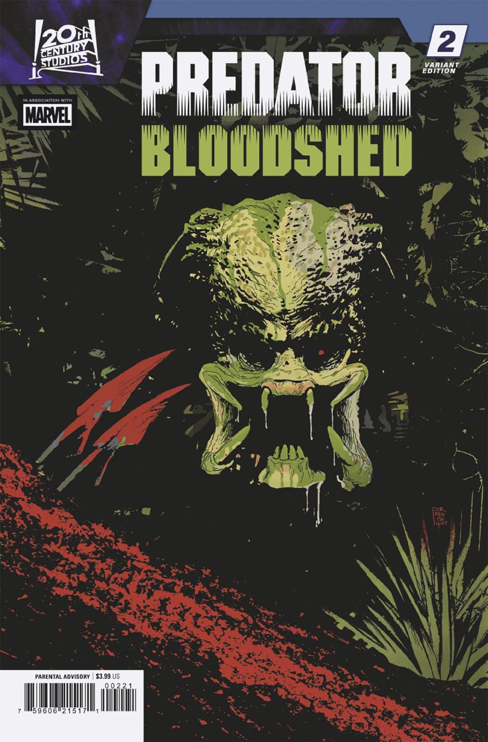 PREDATOR BLOODSHED #2 ANDREA SORRENTINO VAR CVR B