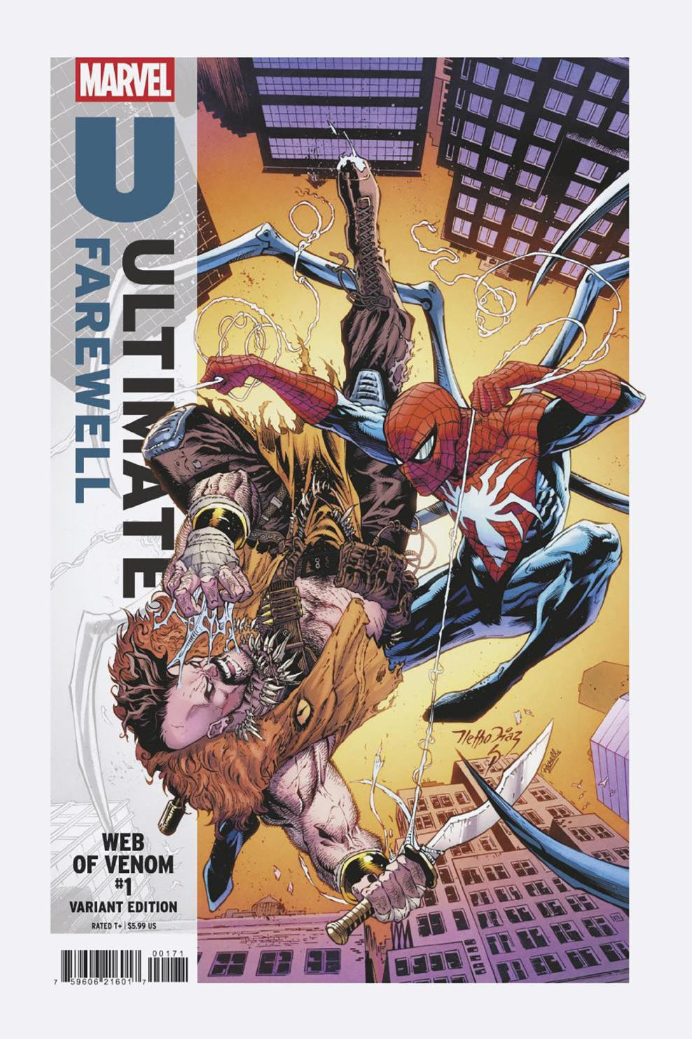 WEB OF VENOM #1 NETHO DIAZ ULTIMATE FAREWELL VAR CVR G