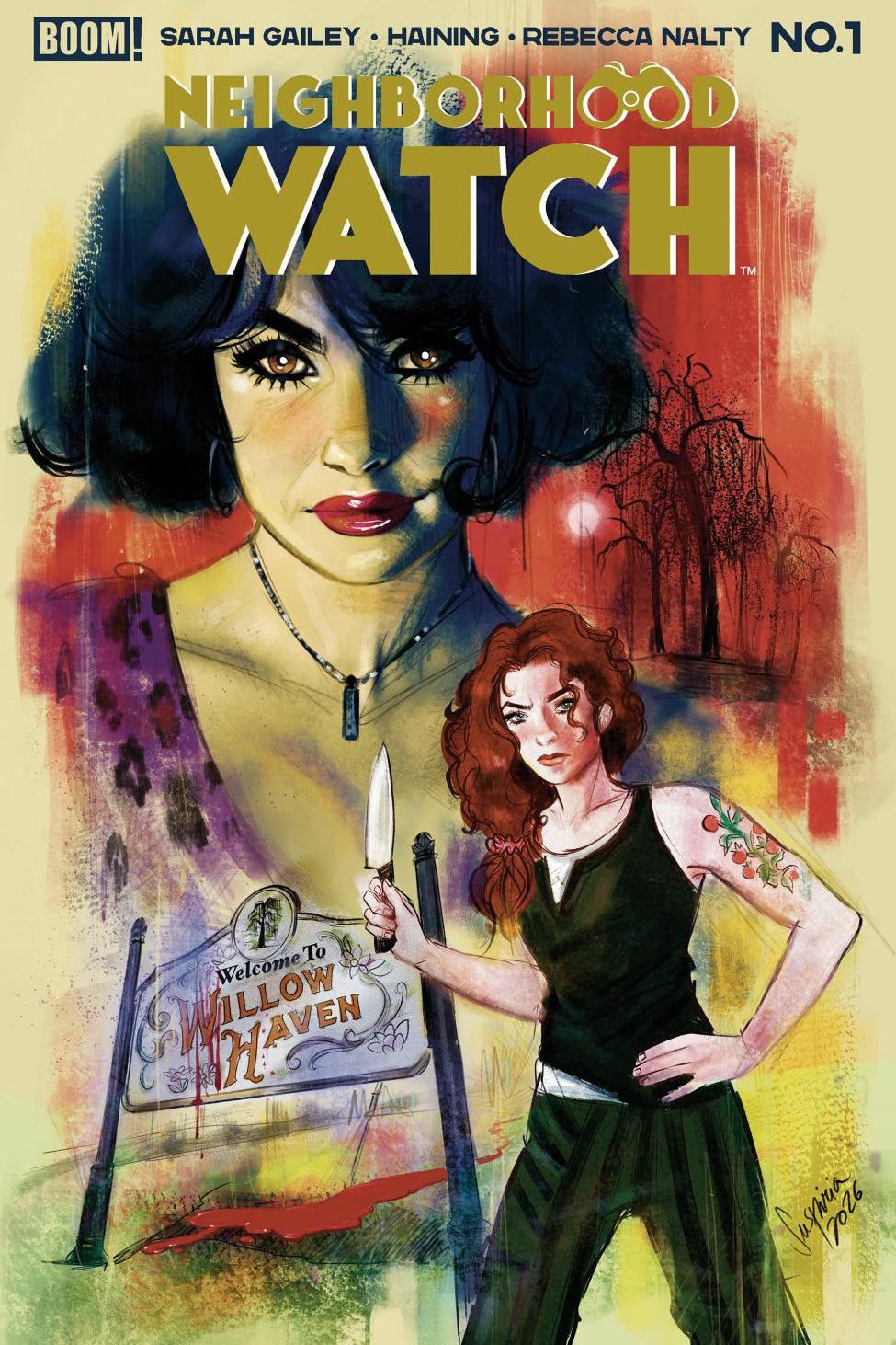 NEIGHBORHOOD WATCH #1 B VAR DRESSED VILCHEZ CVR B