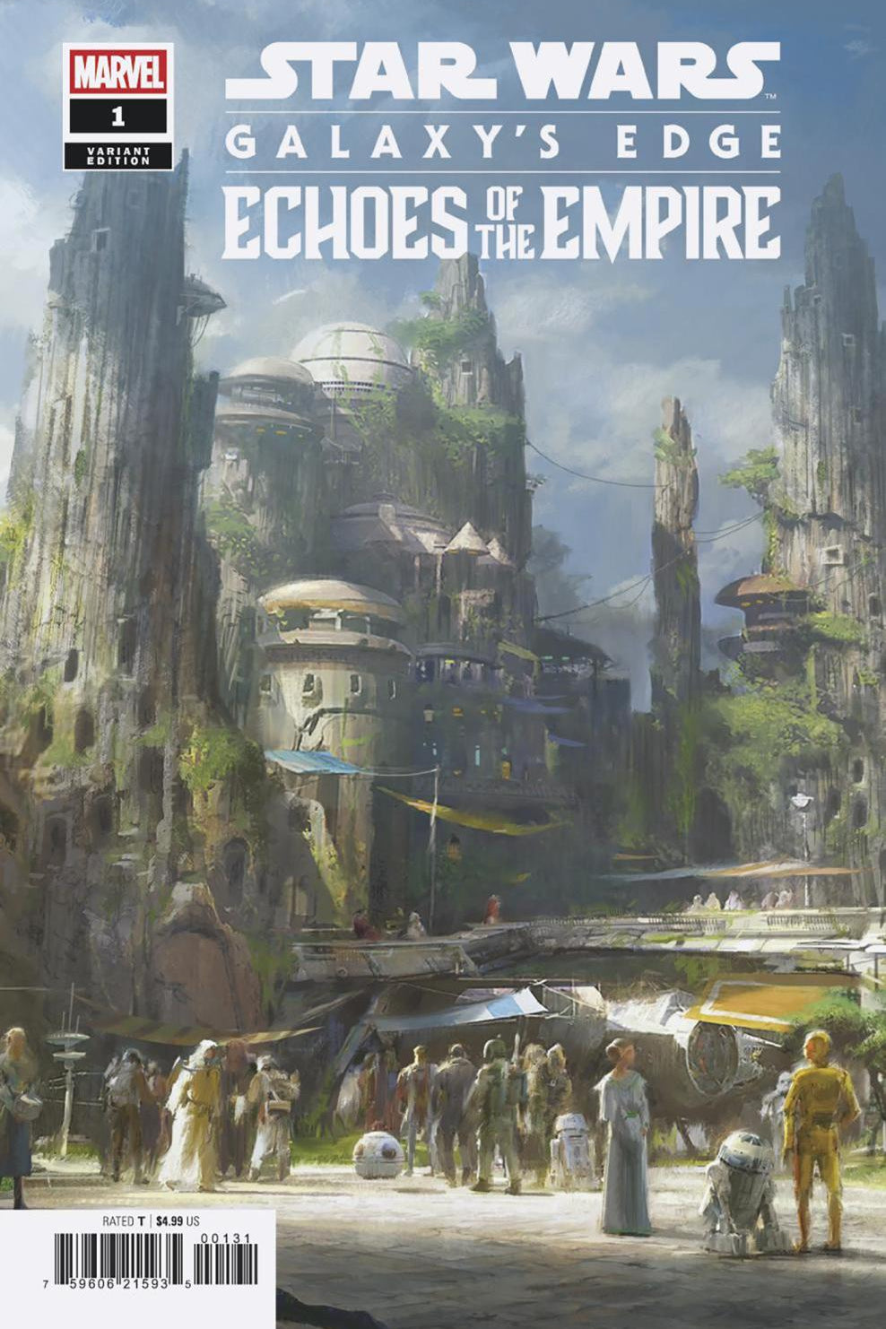 STAR WARS GALAXYS EDGE - ECHOES OF THE EMPIRE #1 ERIK TIEMENS CONCEPT ART VAR CVR C