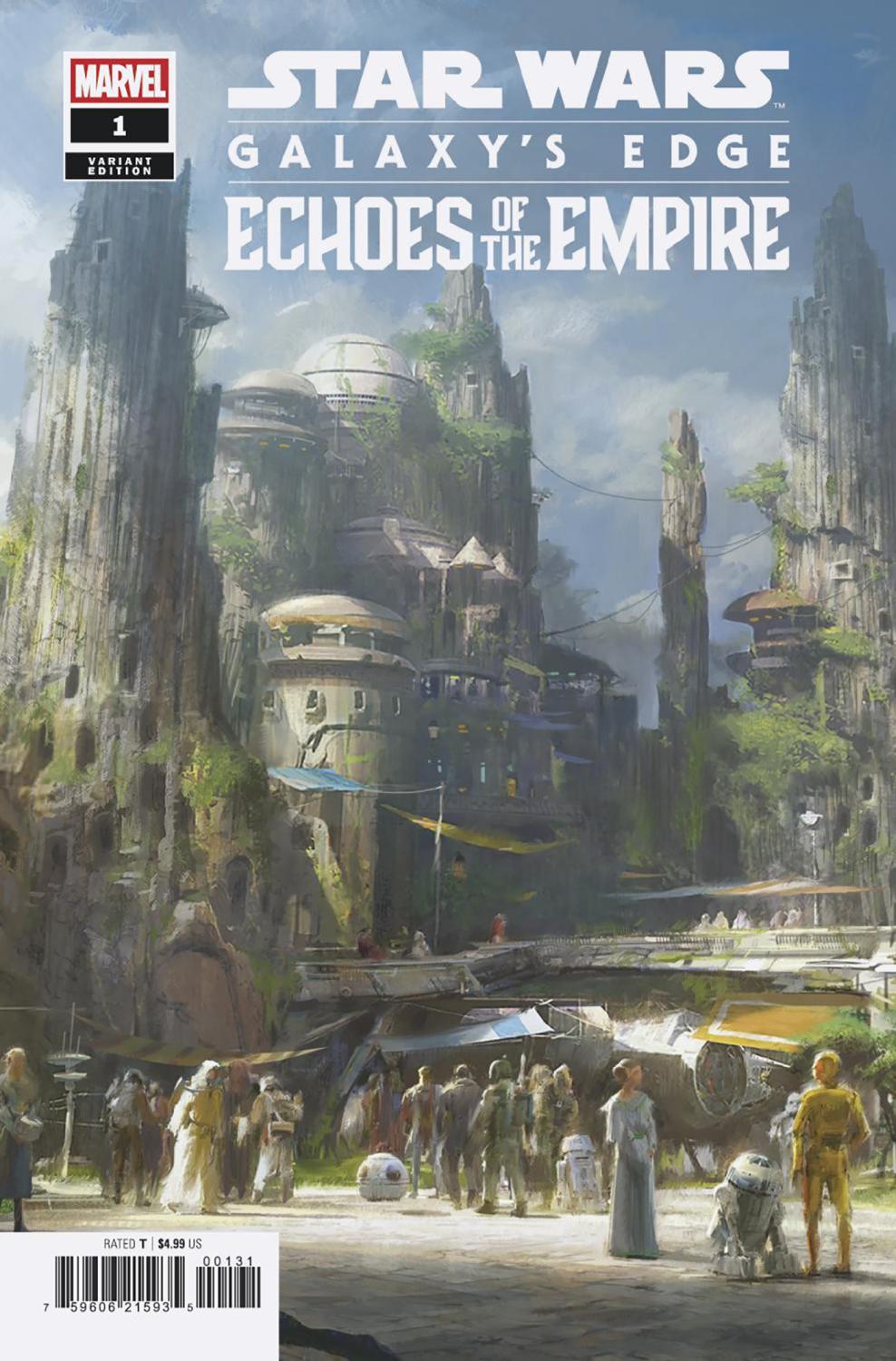 STAR WARS GALAXYS EDGE - ECHOES OF THE EMPIRE #1 ERIK TIEMENS CONCEPT ART VAR CVR C
