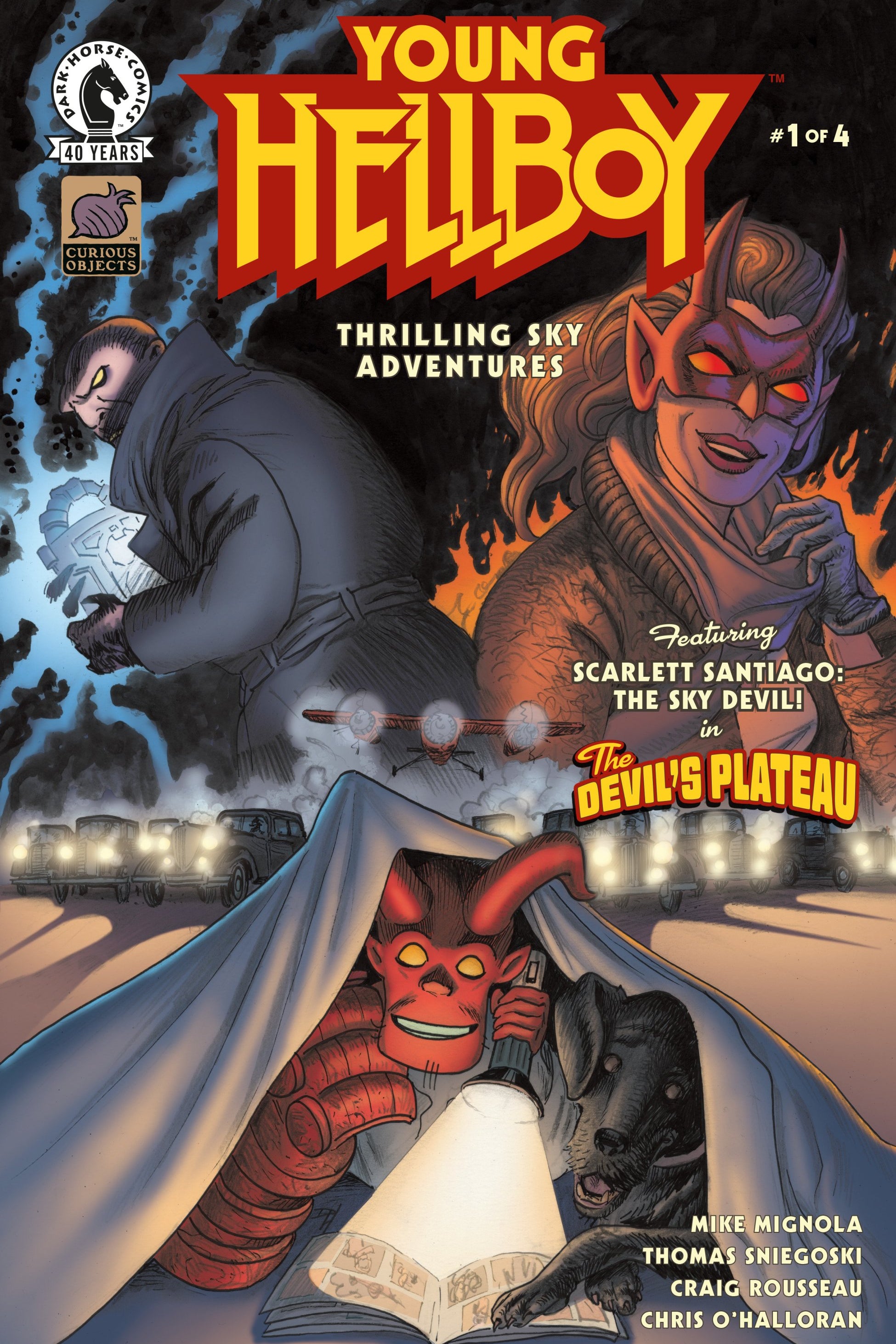 YOUNG HELLBOY THRILLING SKY ADVENTURES #1 CVR B DAVID HITCHCOCK