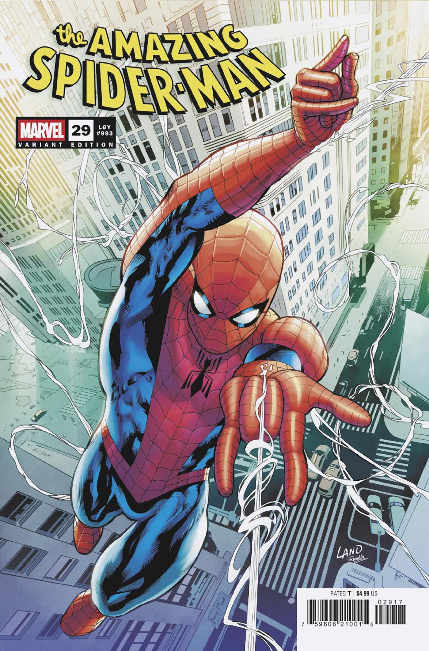 AMAZING SPIDER-MAN #29 GREG LAND VAR 1:25 INCV