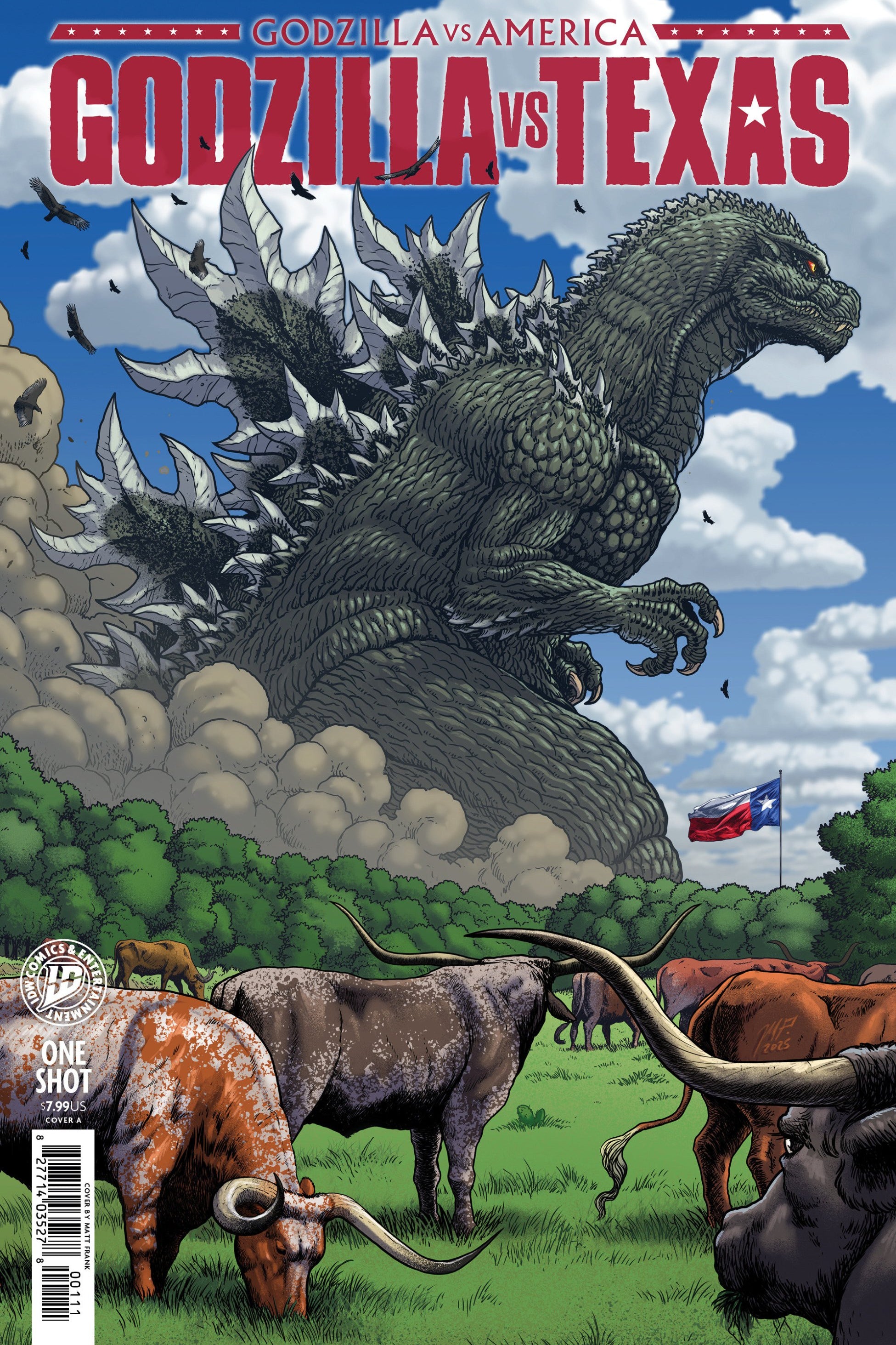 GODZILLA VS AMERICA TEXAS COVER A FRANK CVR A