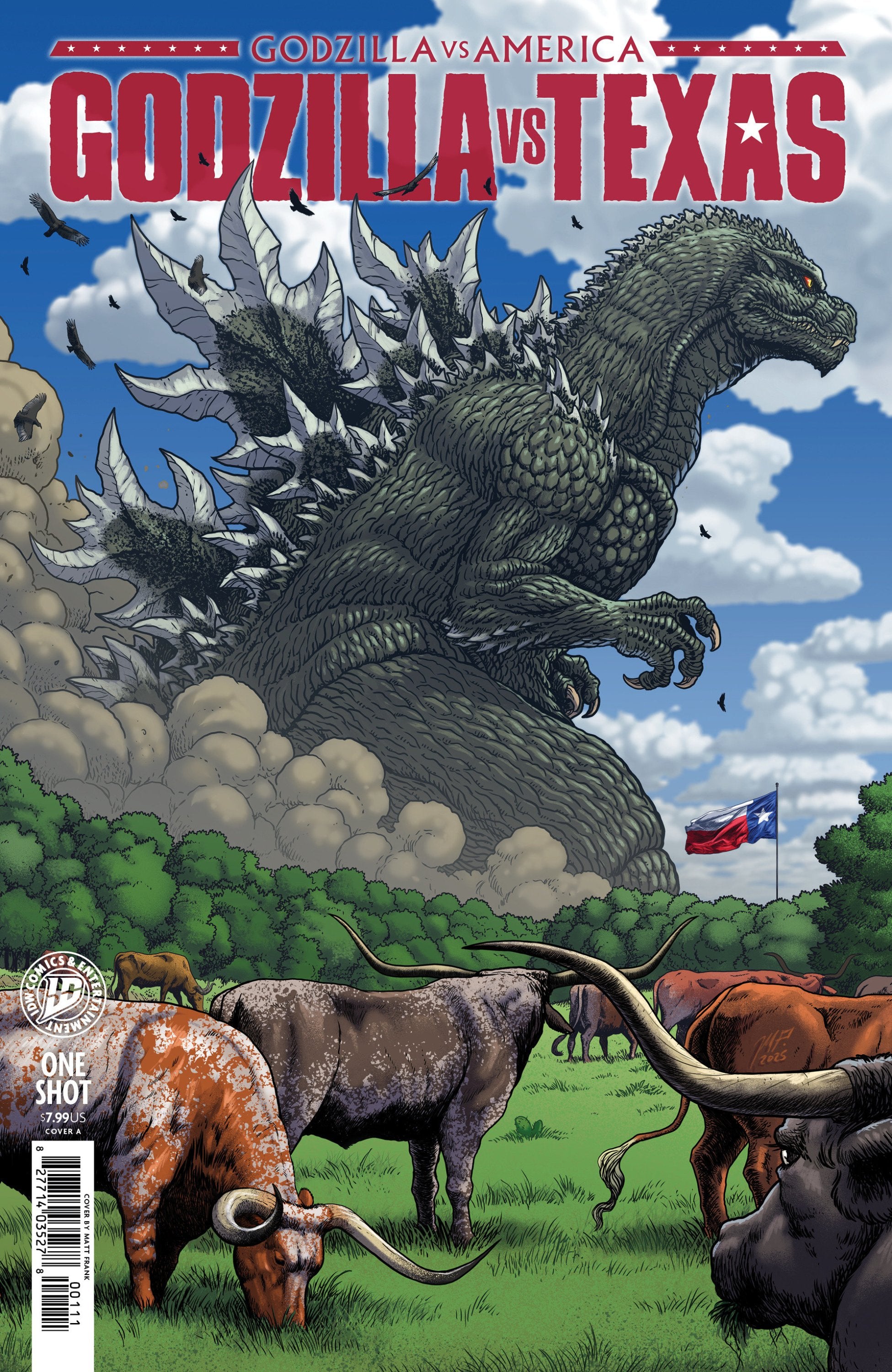 GODZILLA VS AMERICA TEXAS COVER A FRANK CVR A