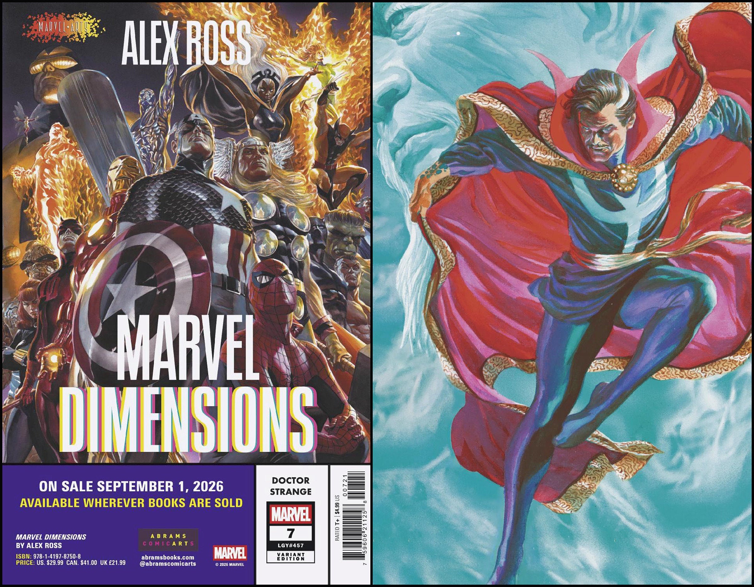 DOCTOR STRANGE #7 ALEX ROSS MARVEL DIMENSIONS VAR CVR B