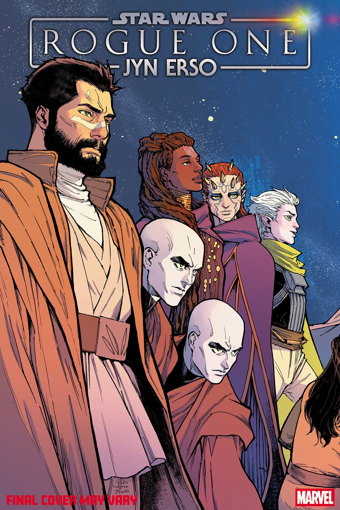 STAR WARS ROGUE ONE - JYN ERSO #1 RICKIE YAGAWA 3-PART CONNECTING PRIDE VAR CVR B