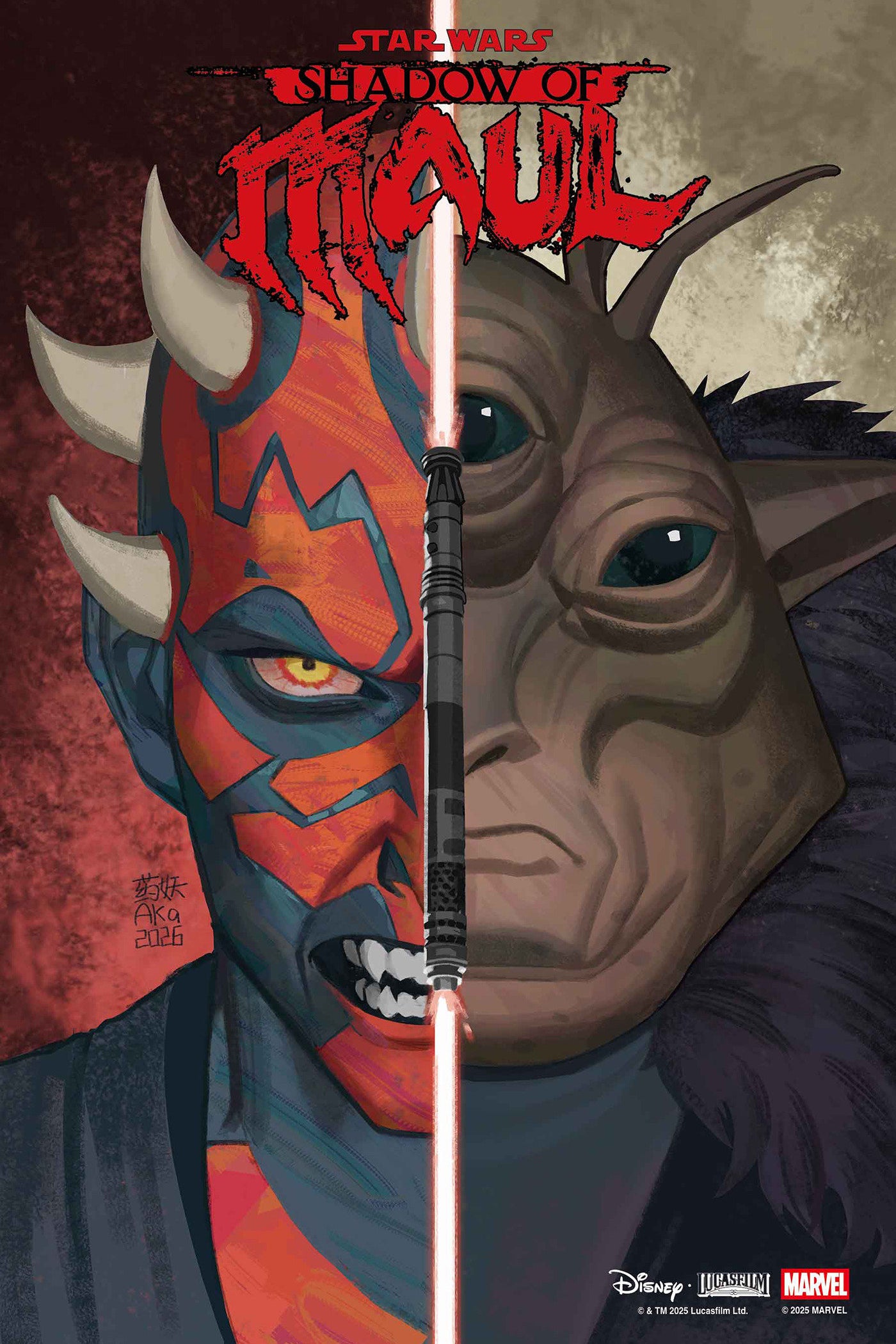 STAR WARS SHADOW OF MAUL #4 AKA HEADSHOT VIRGIN VAR CVR B