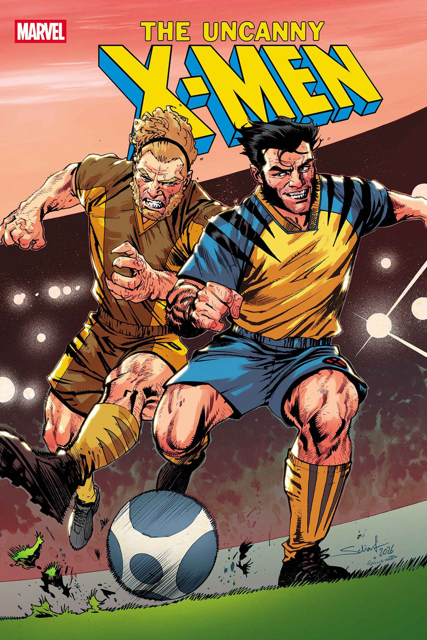 UNCANNY X-MEN #29 JONAS SCHARF MARVEL SOCCER VAR CVR C