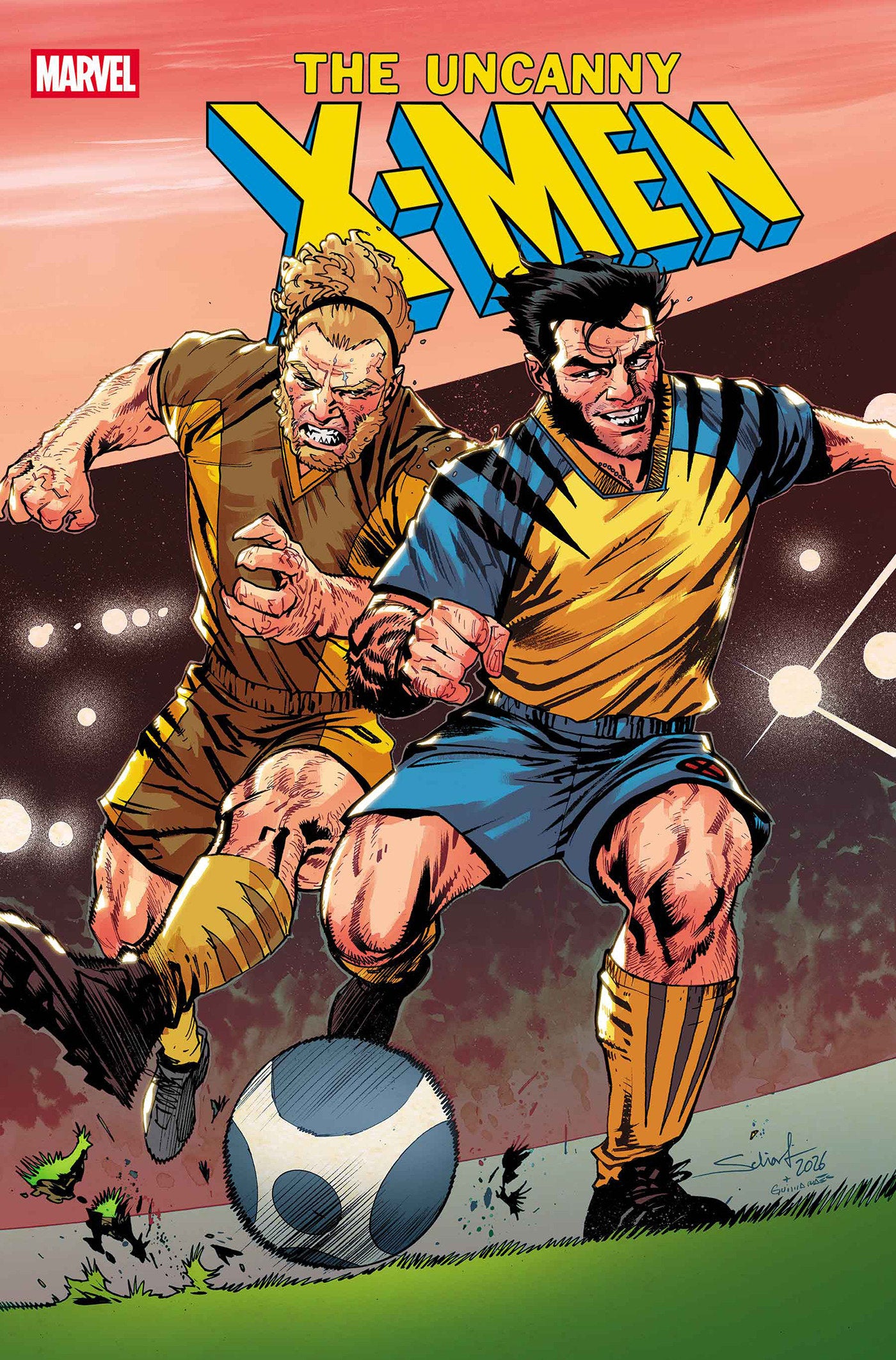 UNCANNY X-MEN #29 JONAS SCHARF MARVEL SOCCER VAR CVR C