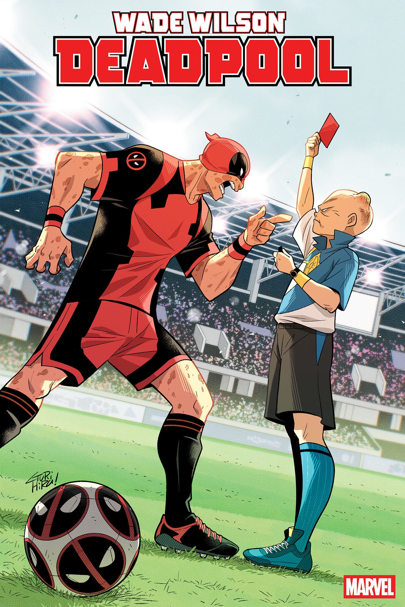 WADE WILSON DEADPOOL #5 GURIHIRU MARVEL SOCCER VAR CVR B