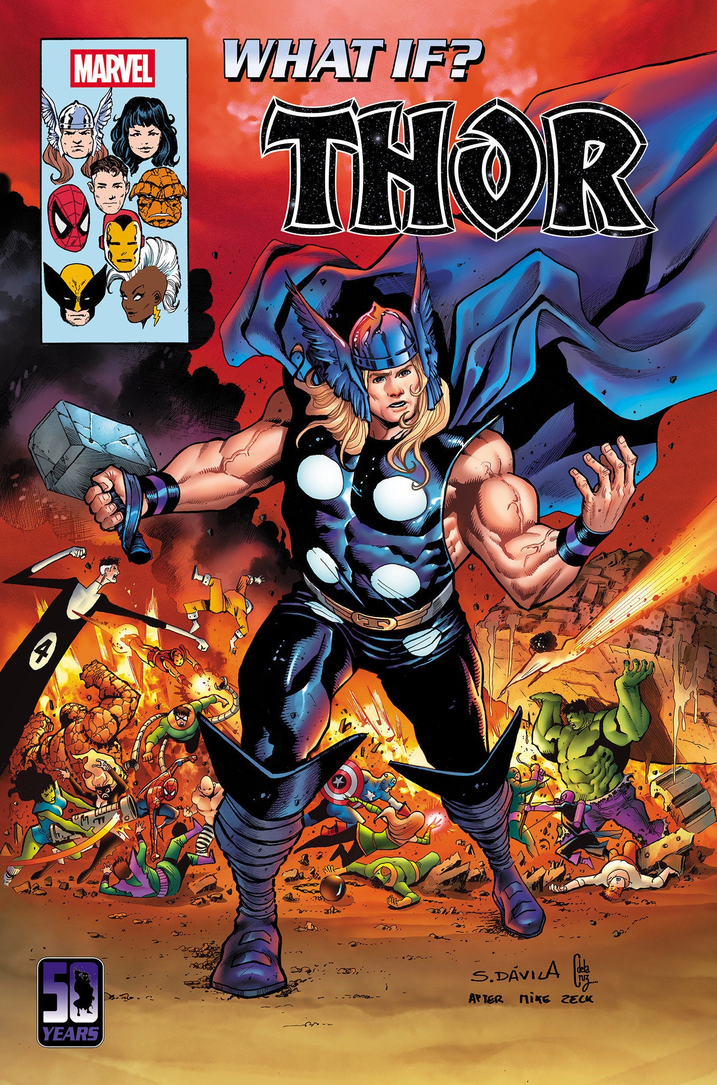 WHAT IF THOR #1 SERGIO DAVILA HOMAGE VAR CVR B