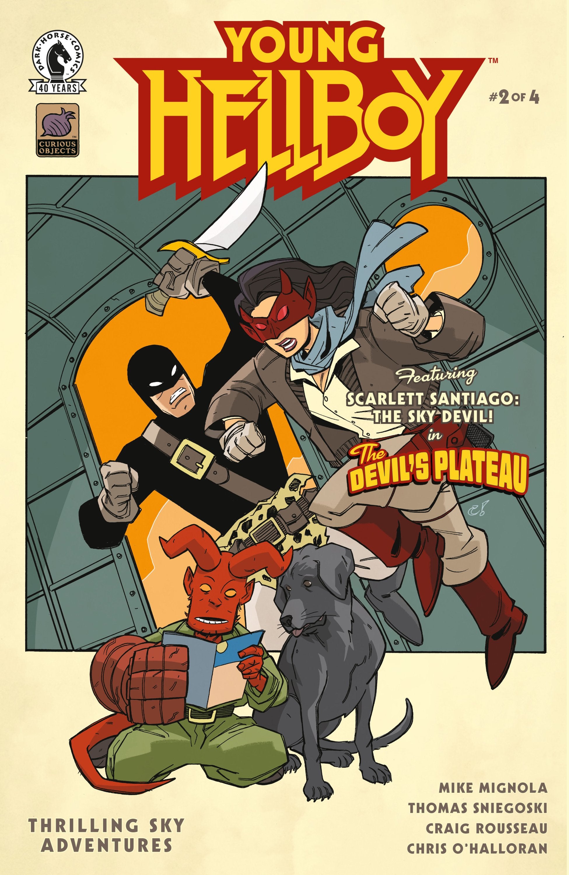 YOUNG HELLBOY THRILLING SKY ADVENTURES #2 CVR A CRAIG ROUSSEAU