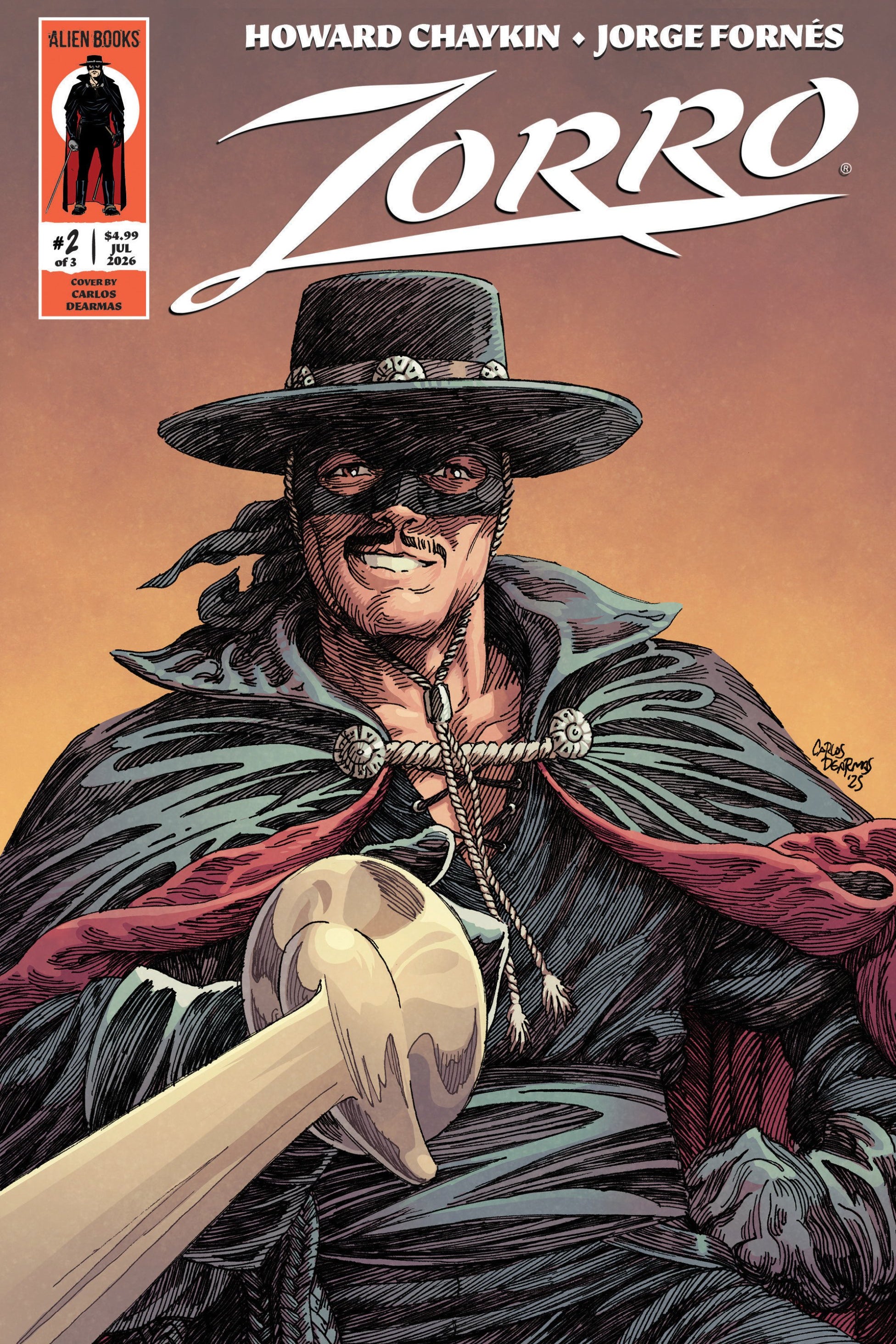 ZORRO #2 VAR B DEARMAS CVR B