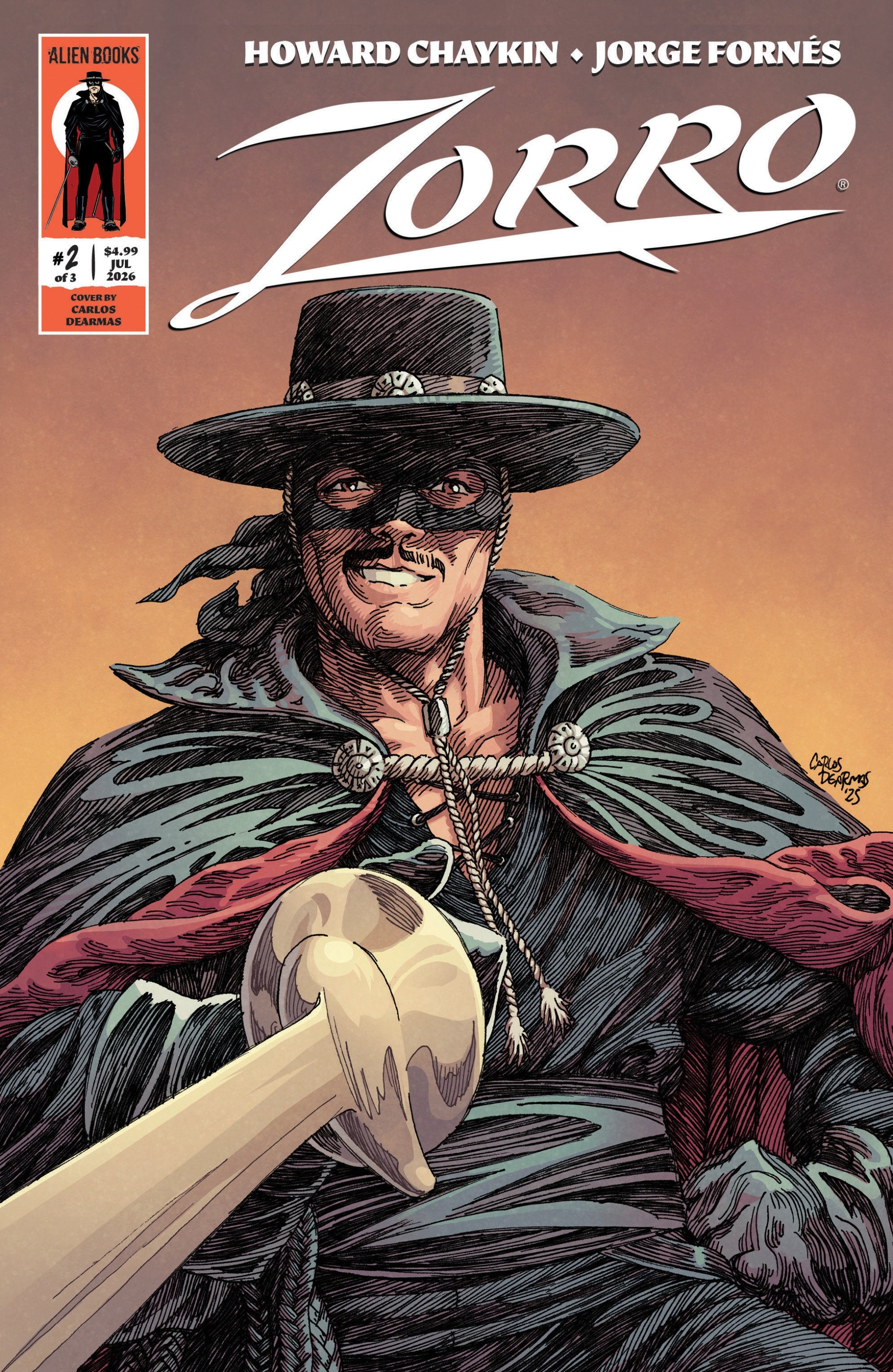 ZORRO #2 VAR B DEARMAS CVR B