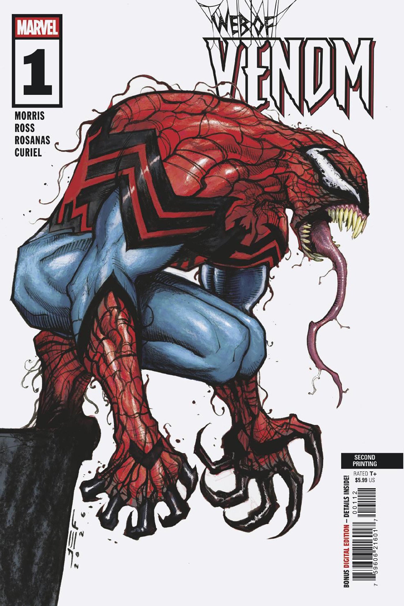 WEB OF VENOM #1 JUAN FERREYRA 2ND PRINTING VAR CVR A