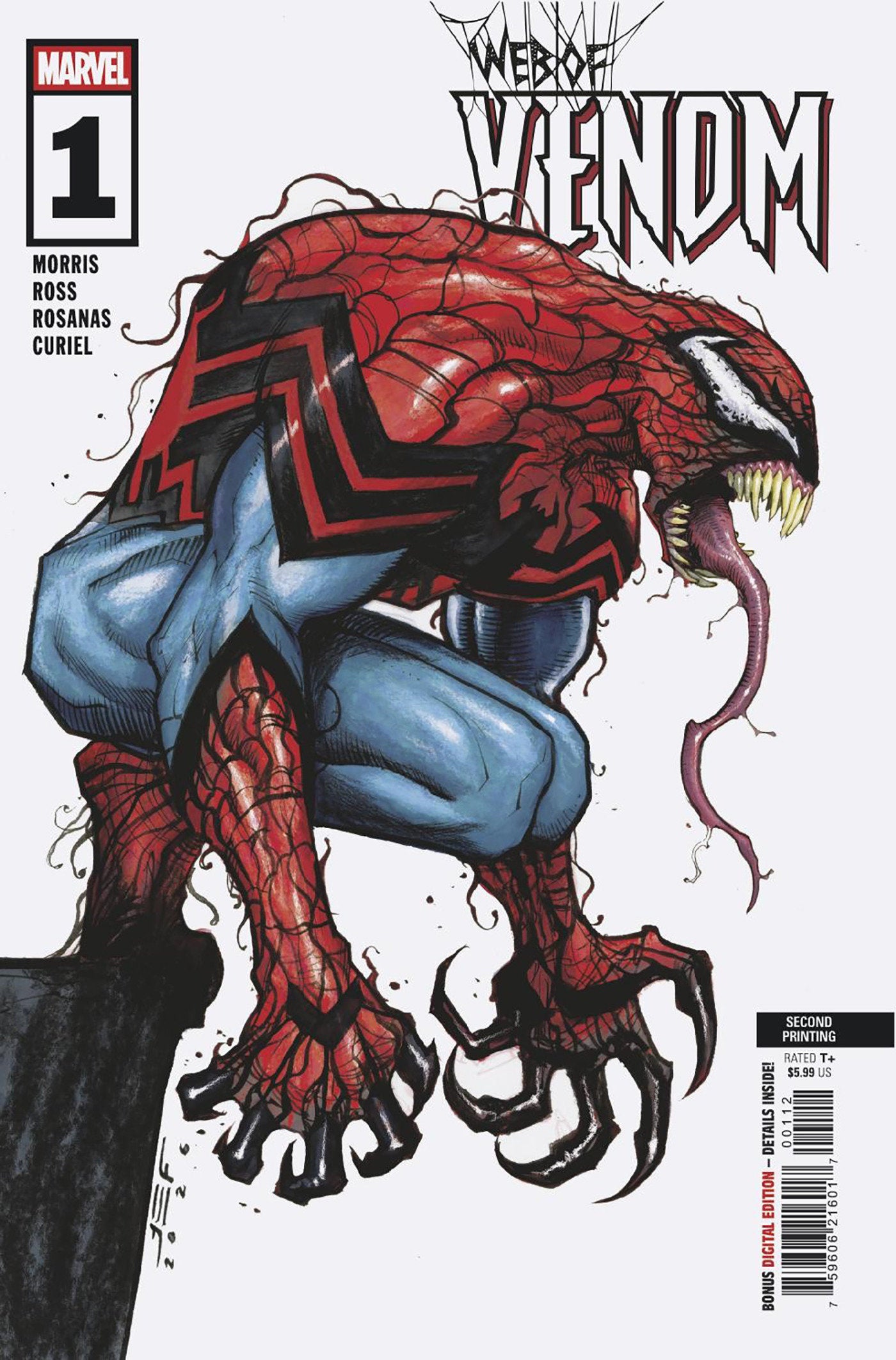 WEB OF VENOM #1 JUAN FERREYRA 2ND PRINTING VAR CVR A