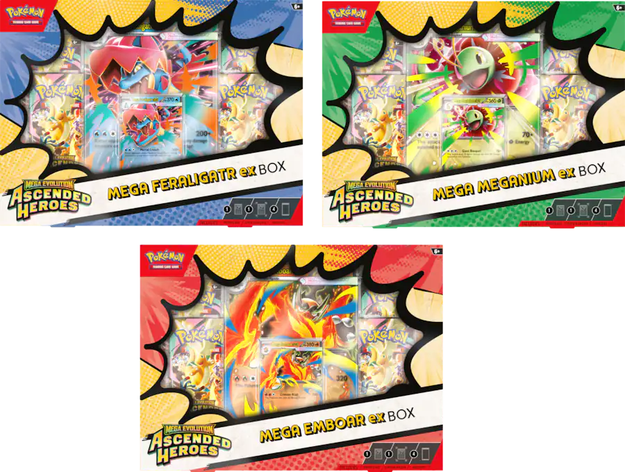 Pokemon Mega Evolution Ascended Heroes ex Box