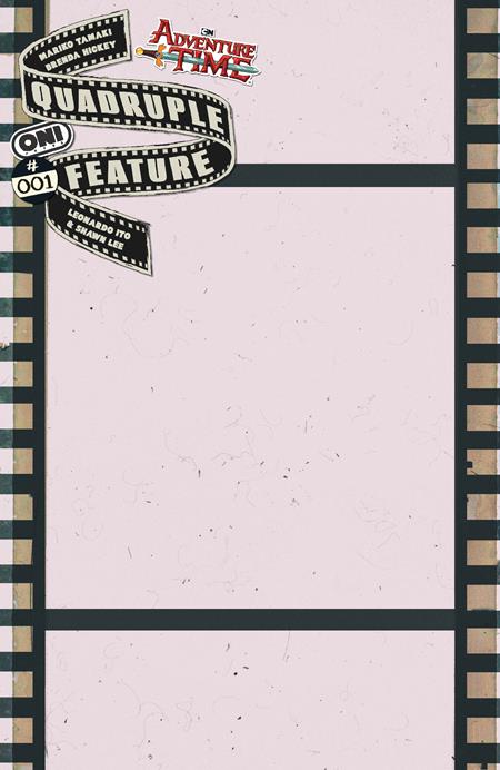ADVENTURE TIME QUADRUPLE FEATURE #1 CVR C CELLULOID BLANK SKETCH VAR (OF 4)