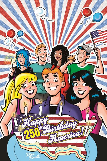 ARCHIE COMICS CELEBRATES AMERICAS 250TH ONE SHOT CVR D DAN PARENT FOIL FULL ART VAR
