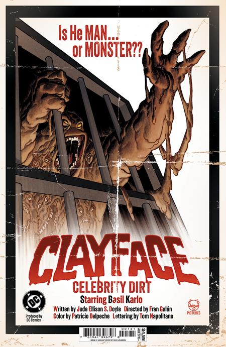 CLAYFACE CELEBRITY DIRT #1 CVR C DAVE JOHNSON CARD STOCK VAR (OF 6)