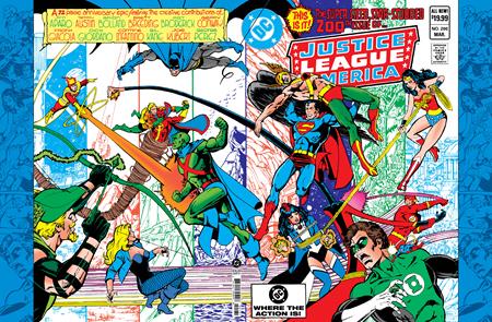 JUSTICE LEAGUE OF AMERICA #200 FACSIMILE EDITION CVR C GEORGE PEREZ FOIL VAR