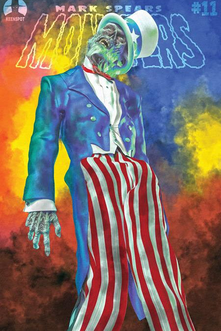 MARK SPEARS MONSTERS #11 CVR D MARK SPEARS RED WHITE & DEAD VAR