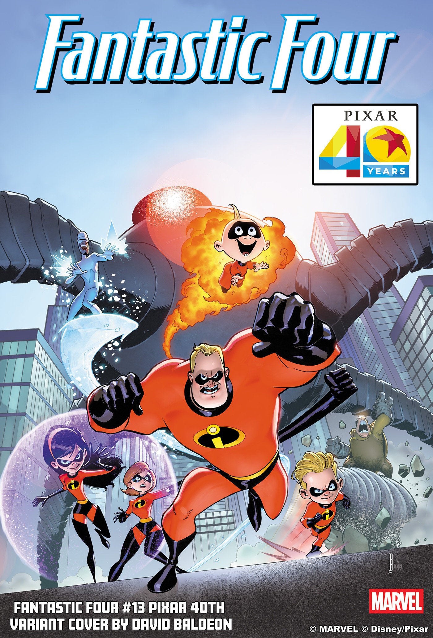 FANTASTIC FOUR #13 DAVID BALDEON PIXAR 40TH VAR CVR C
